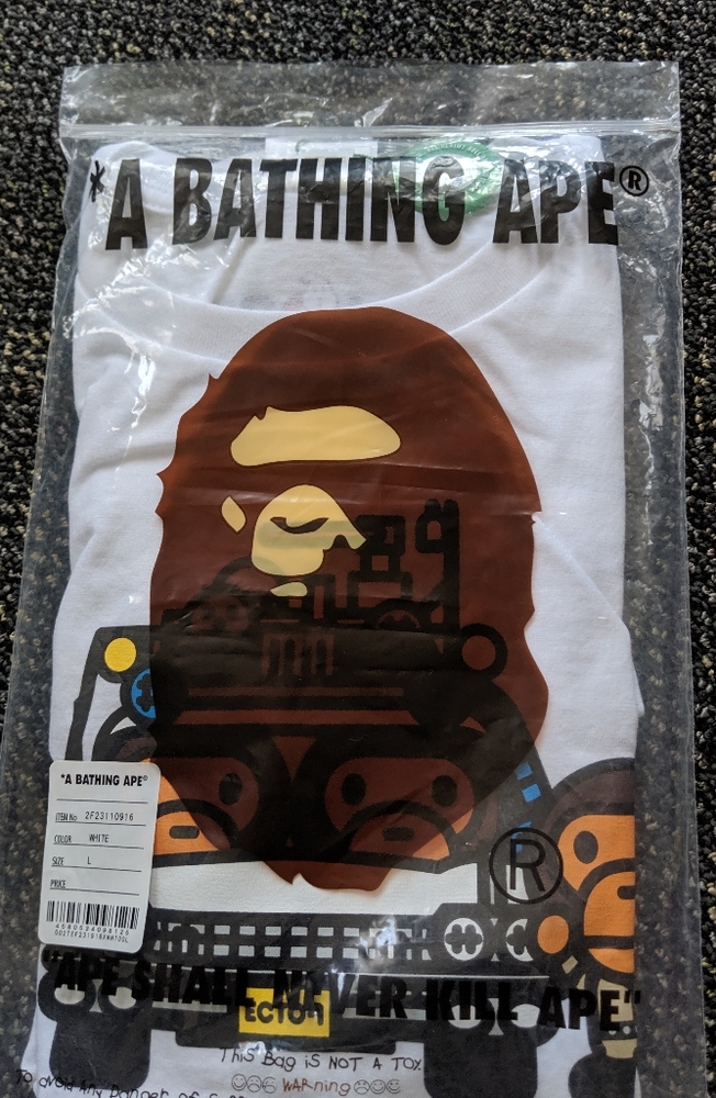 Bape shirt size large